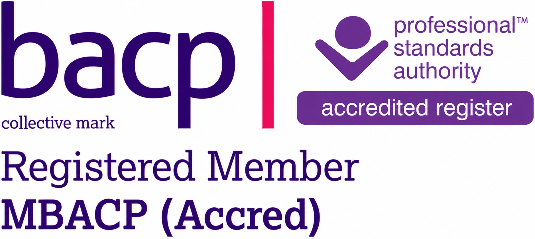 BACP Logo - (Accreditation) without Membership number